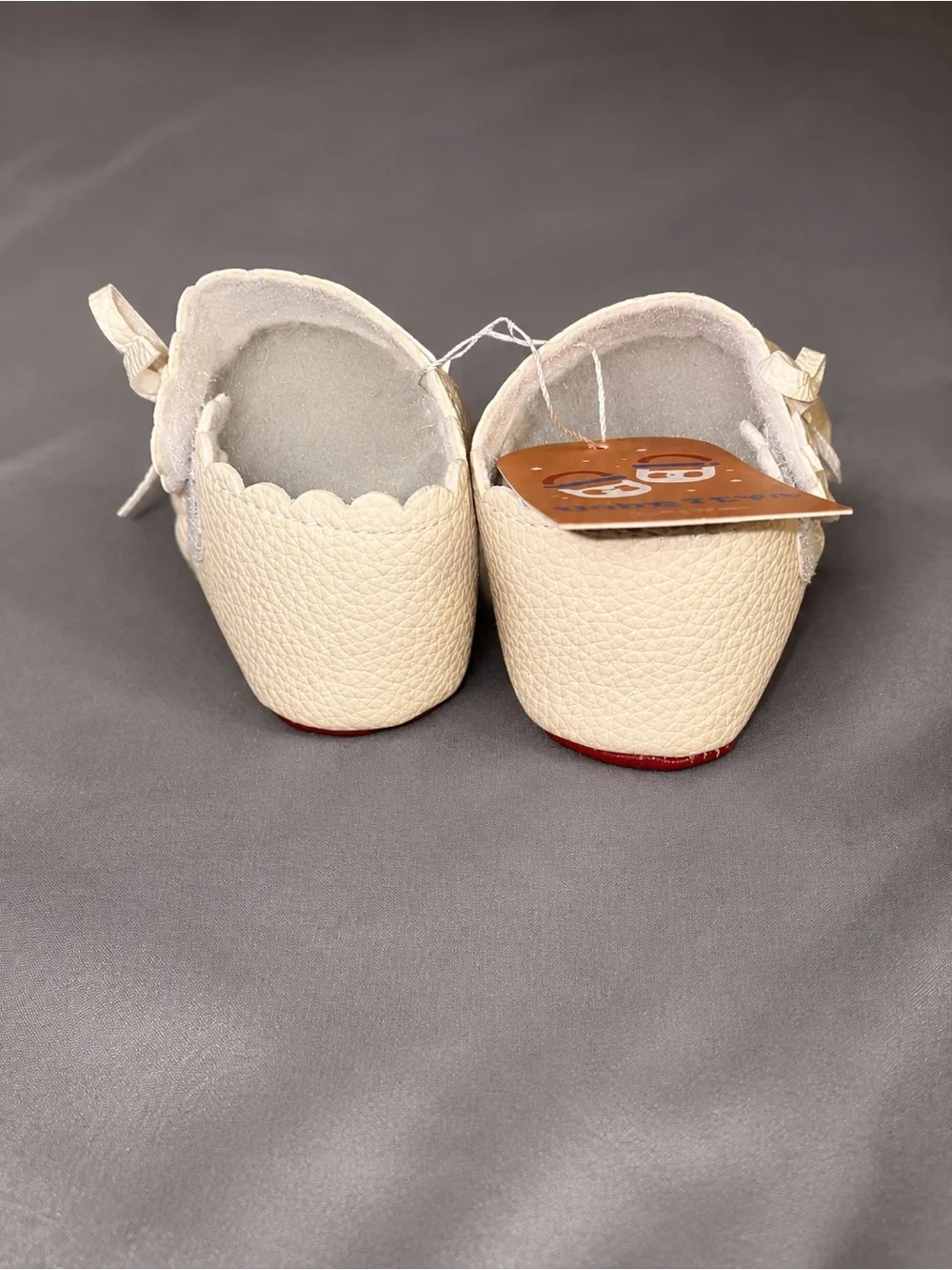 Cream Ivory Baby Mary Jane Bow Shoes NWT